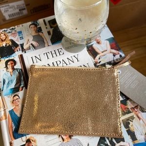 West Elm Gold Wallet (NEW)